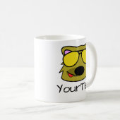 Dog Doodle Face Personalized Coffee Mok (Voorkant rechts)