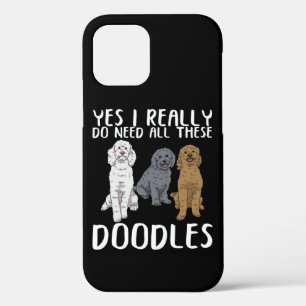 Dog Doodle Ma geeft pap Labradoodle Doodle iPhone 12 Hoesje