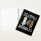 Dog Doodle Ma geeft pap Labradoodle Doodle Planner (Display)