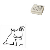 Dog Doodle Rubberstempel (Gestempeld)