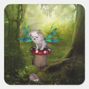Dog Dragonfly en Hedge Hog Stickers