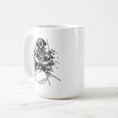 Dog Drummer-speldrums Koffiemok (Voorkant links)