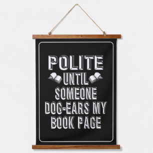 Dog Ear Books Humor Hangend Wandkleed