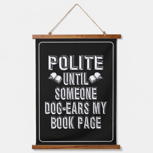 Dog Ear Books Humor Hangend Wandkleed (Voorkant)
