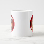 Dog Eating Pizza Slice Extra Grote Beker (Voorkant)