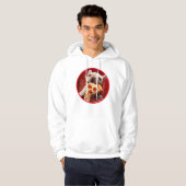 Dog Eating Pizza Slice Hoodie (Voorkant volledig)