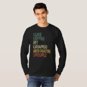 Dog Eigenaar ik hou van Coffee My Cavapoo en missc T-shirt (Voorkant volledig)
