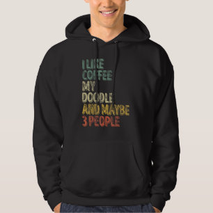 Dog Eigenaar ik hou van koffie mijn deeg en missch Hoodie