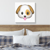 Dog - Emoji Canvas Afdruk (Insitu (Slaapkamer))