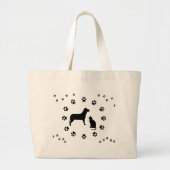 Dog en Cat Bag Grote Tote Bag (Voorkant)