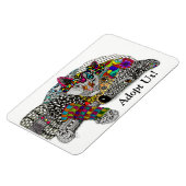 Dog en Cat Magnet 3"x4" Magneet (Linkerzijde)