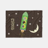 Dog- en katapeship fleece deken (Voorkant (Horizontaal))