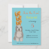 Dog en Kittens, uitnodiging voor verjaardagsfeest (Voorkant)