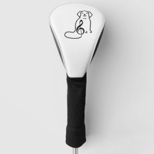 DOG EN MUZIEKNOOT GOLFHEADCOVER