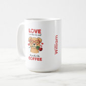 Dog Express Your Love Mug (Devant gauche)