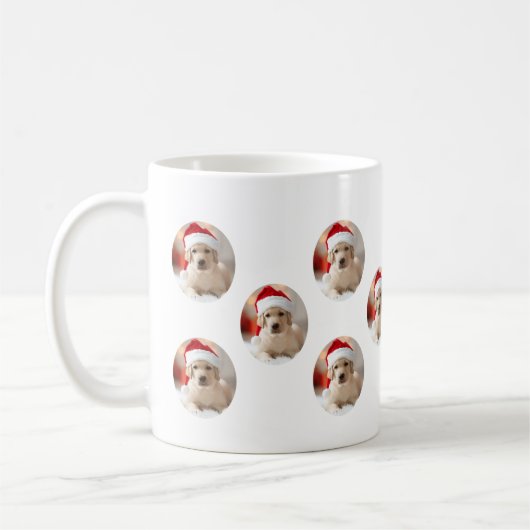 Dog Face - Custom Pattern Coffee Mug (Gauche)
