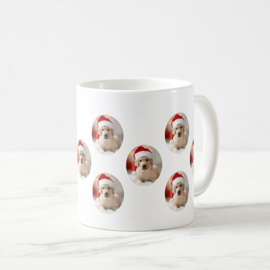 Dog Face - Custom Pattern Coffee Mug Koffiemok (Voorkant rechts)