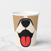 Dog Face Papieren Bekers (Achterkant)