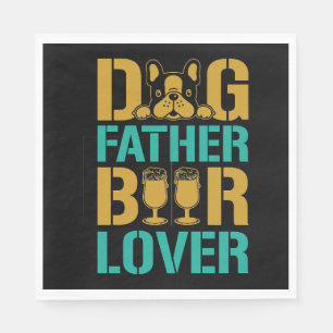 Dog Father Beer Lover Servet