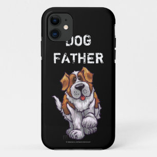 Dog Father St. Bernard Art iPhone 11 Hoesje