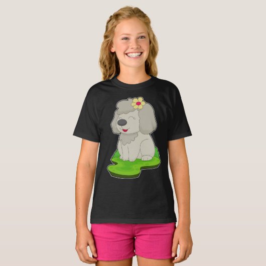 Dog Flower T-shirt (Voorkant volledig)