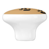 Dog Footprint Keramische Knop (Zijkant)