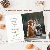 Dog Foto Sloppy Kisses Kerstfeestdag Kaart