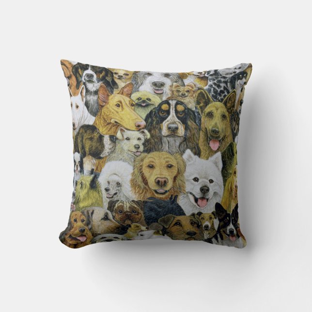 Dog Friends Kussen (Voorkant)
