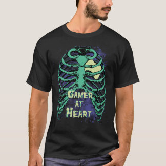 DoG Gamer op Heart T-Shirt
