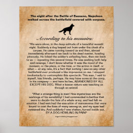 Dog geïnspireerd Napoleon na de slag om Bassano Poster