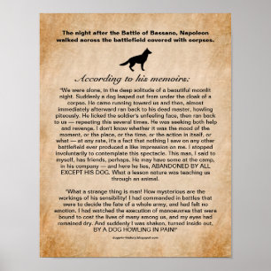 Dog geïnspireerd Napoleon na de slag om Bassano Poster