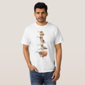 Dog-geluidschaalverdeling T-shirt (Voorkant volledig)