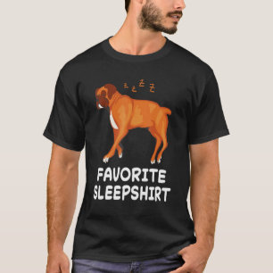 Dog German Boxer Dogs Nap Sleeping Sleep Pajama Ni T-shirt