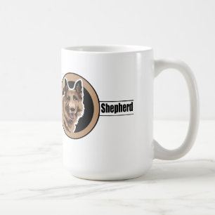 Dog German Shepherd Koffiemok