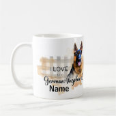 Dog German Shepherd Pet Coffee Mok, Cup Koffiemok (Links)