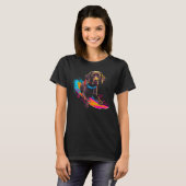 Dog German Shorthaired Pointer Snowboard T-shirt (Voorkant volledig)