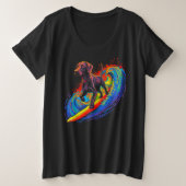 Dog German Shorthaired Pointer Surfer Surfing (Design devant)