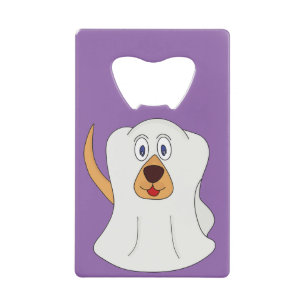 Dog Ghost Halloween Costume Kredietkaart Flessenopener