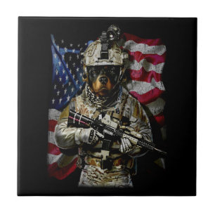 Dog Gift   Baby rottweiler Tegeltje