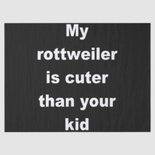 Dog Gift Baby rottweiler Tissuepapier