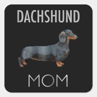 Dog Gift | Dachshund Mam Dog Vierkante Sticker