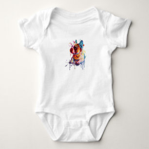 Dog Gift Franse Bulldog Hand Drawing Art Romper