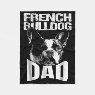 Dog Gift Franse Bulldog Pap Fleece Deken