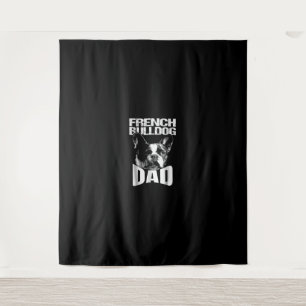 Dog Gift Franse Bulldog Pap Wandkleed