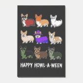 Dog Gift | Funny Corgi Dog Halloween Post-it® Notes (Voorkant)