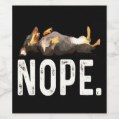 Dog Gift | Miss Dachshund. Nee. Wijn Etiket (Enkel label)