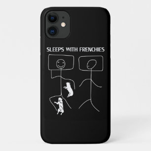 Dog Gift Slapen met frenchies iPhone 11 Hoesje