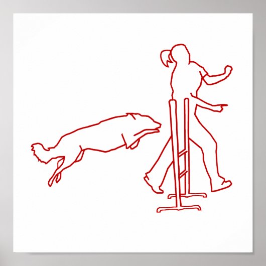 Dog Girl Agility Poster (Devant)