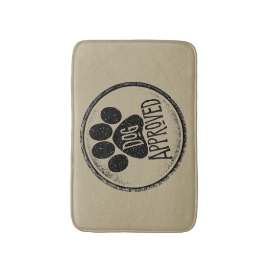 Dog Goedgekeurde Bath Mat (Voorkant Verticaal)