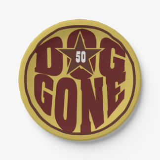 Dog Gone Oude Borden Papieren Bordje